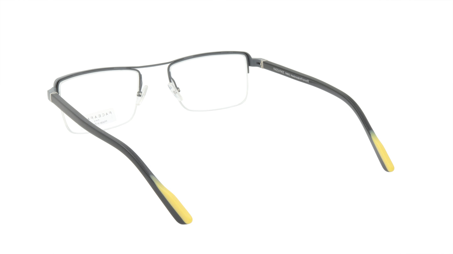 Face A Face Eyeglasses Frame RODEO 1 Col. 9652 Acetate Metal Black Yellow