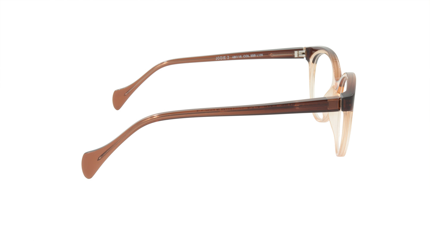 Face A Face Eyeglasses Frame JODIE 2 Col. 559 Acetate Transparent Brown