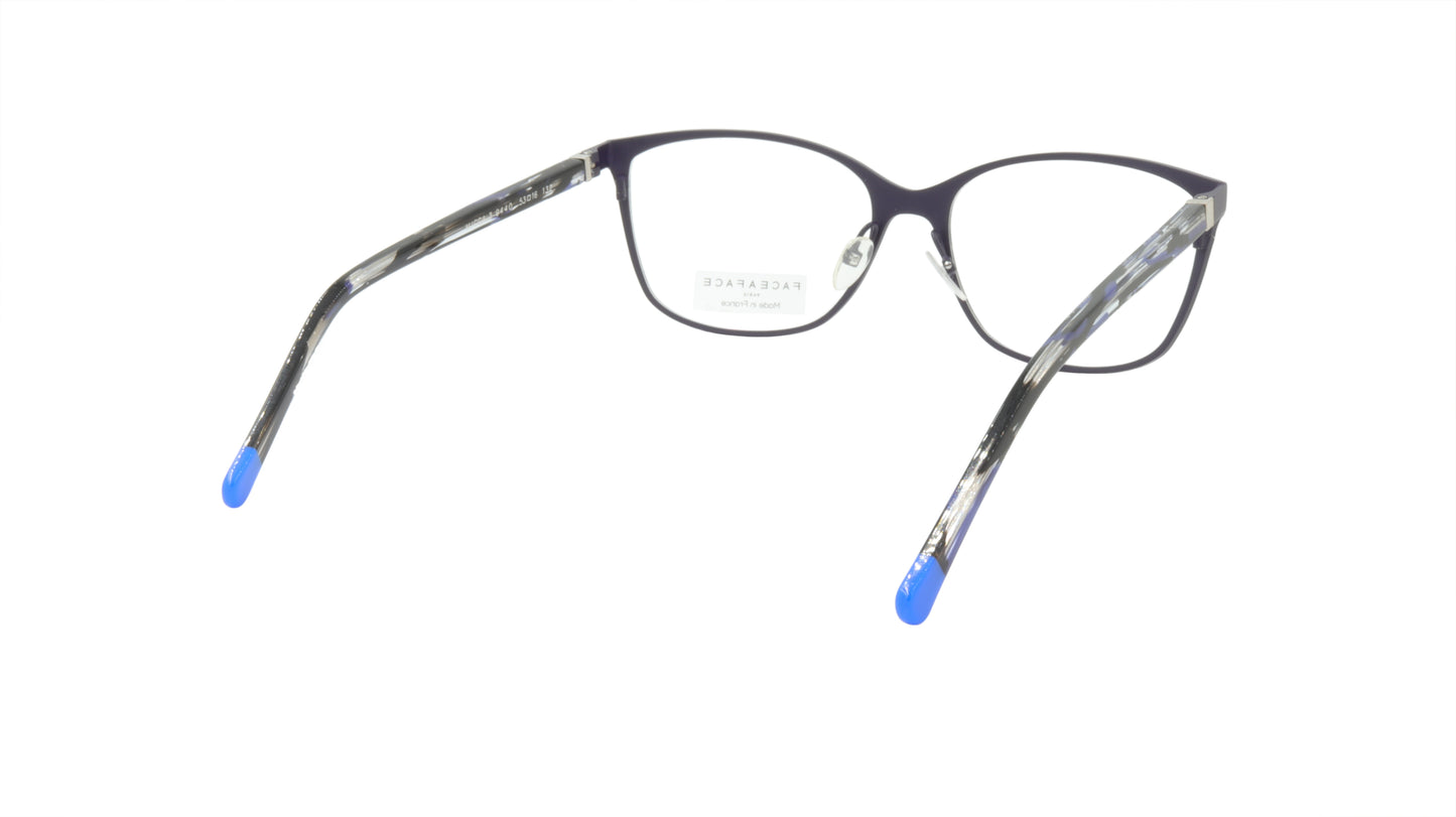 Face A Face Eyeglasses Frame MICCA 3 Col. 9440 Acetate Metal Matte Dark Violet