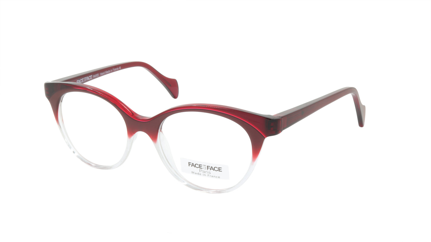 Face A Face Eyeglasses Frame JODIE 2 Col. 389 Acetate Gradient Bordeaux