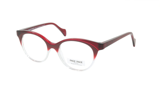 Face A Face Eyeglasses Frame JODIE 2 Col. 389 Acetate Gradient Bordeaux