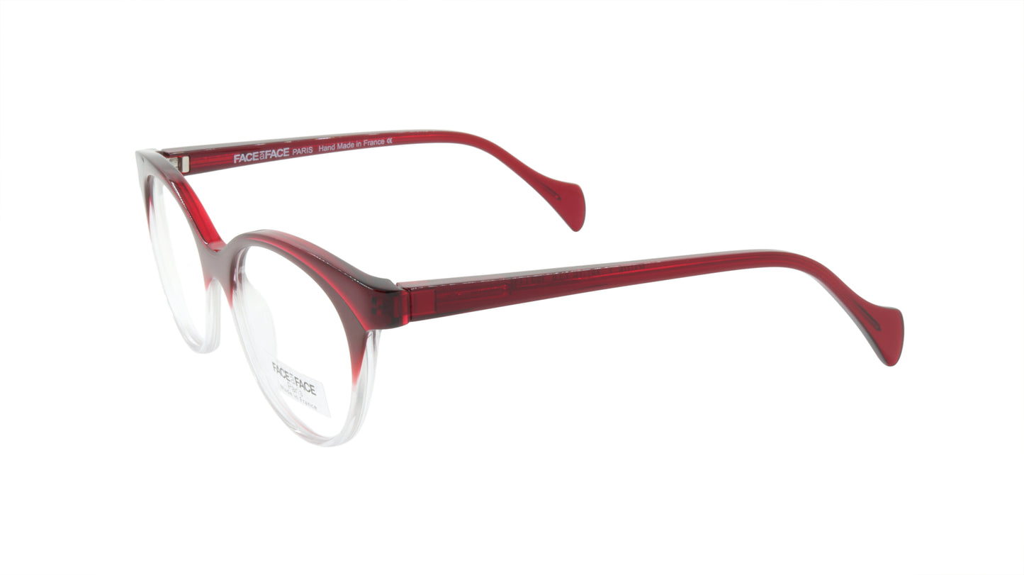 Face A Face Eyeglasses Frame JODIE 2 Col. 389 Acetate Gradient Bordeaux