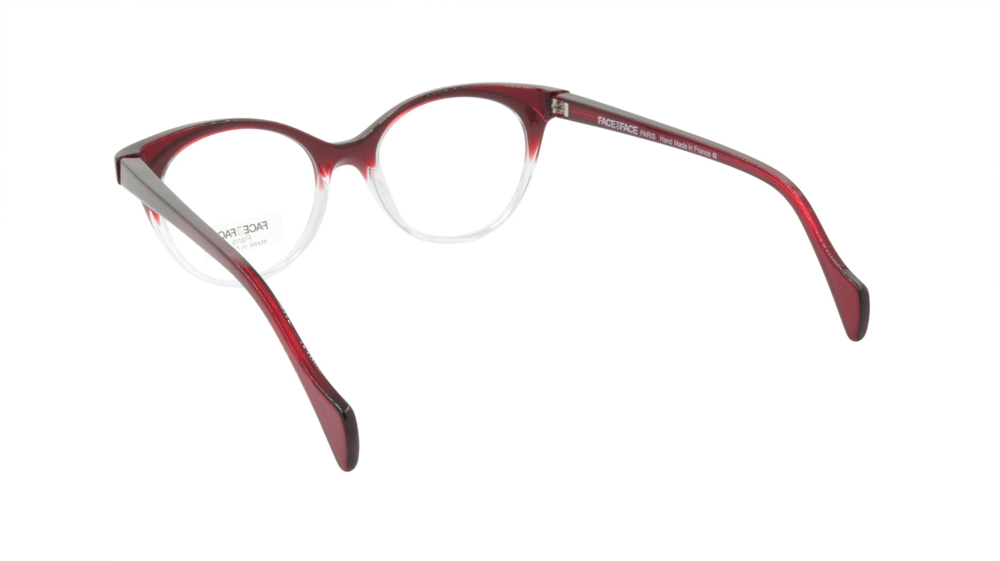 Face A Face Eyeglasses Frame JODIE 2 Col. 389 Acetate Gradient Bordeaux