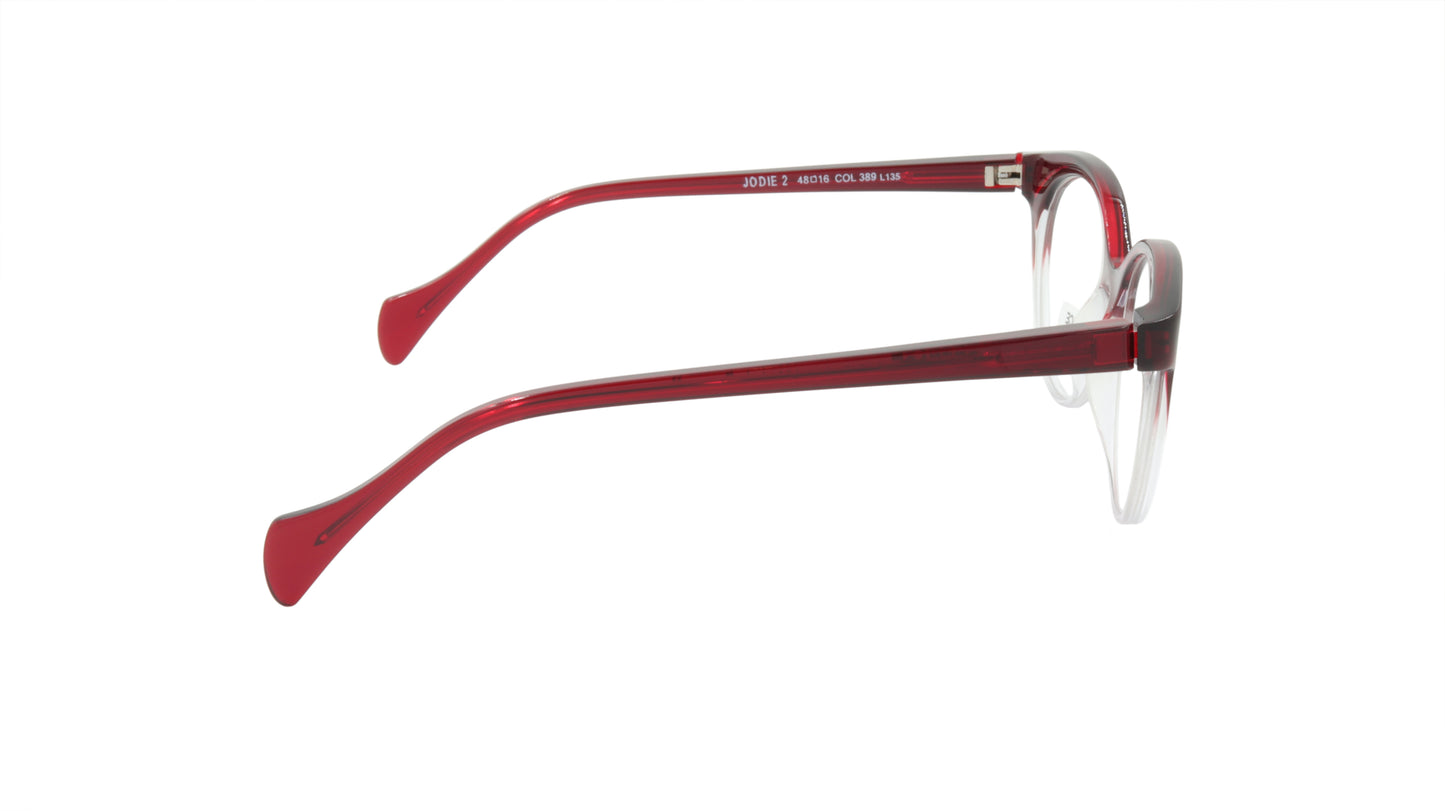 Face A Face Eyeglasses Frame JODIE 2 Col. 389 Acetate Gradient Bordeaux