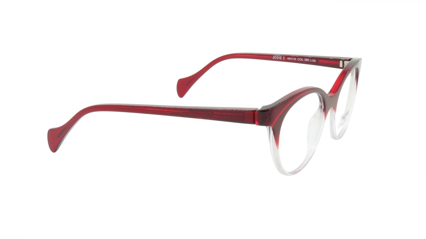 Face A Face Eyeglasses Frame JODIE 2 Col. 389 Acetate Gradient Bordeaux