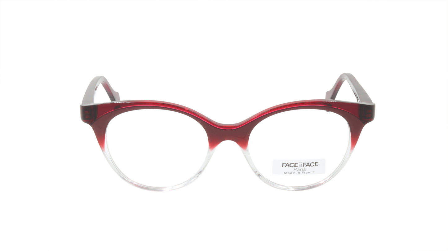 Face A Face Eyeglasses Frame JODIE 2 Col. 389 Acetate Gradient Bordeaux