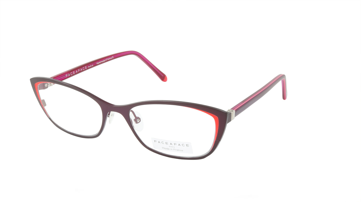 Face A Face Eyeglasses Frame JOYCE 2 Col. 9560 Acetate Velvet Aubergine Violet