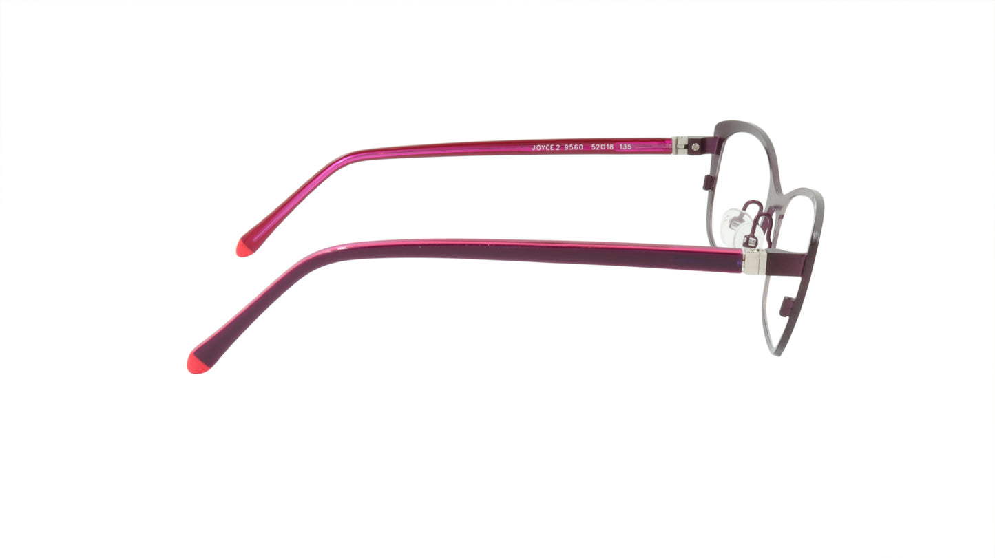 Face A Face Eyeglasses Frame JOYCE 2 Col. 9560 Acetate Velvet Aubergine Violet