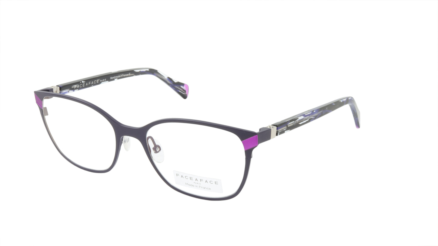 Face A Face Eyeglasses Frame ZOOEY 2 Col. 9381 Acetate Metal Dark Matte Violet