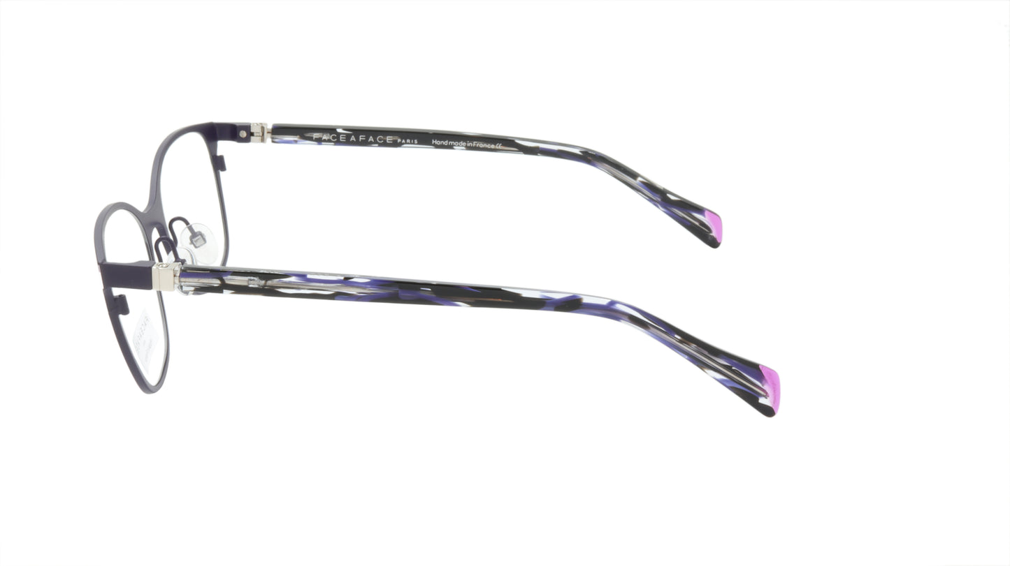 Face A Face Eyeglasses Frame ZOOEY 2 Col. 9381 Acetate Metal Dark Matte Violet