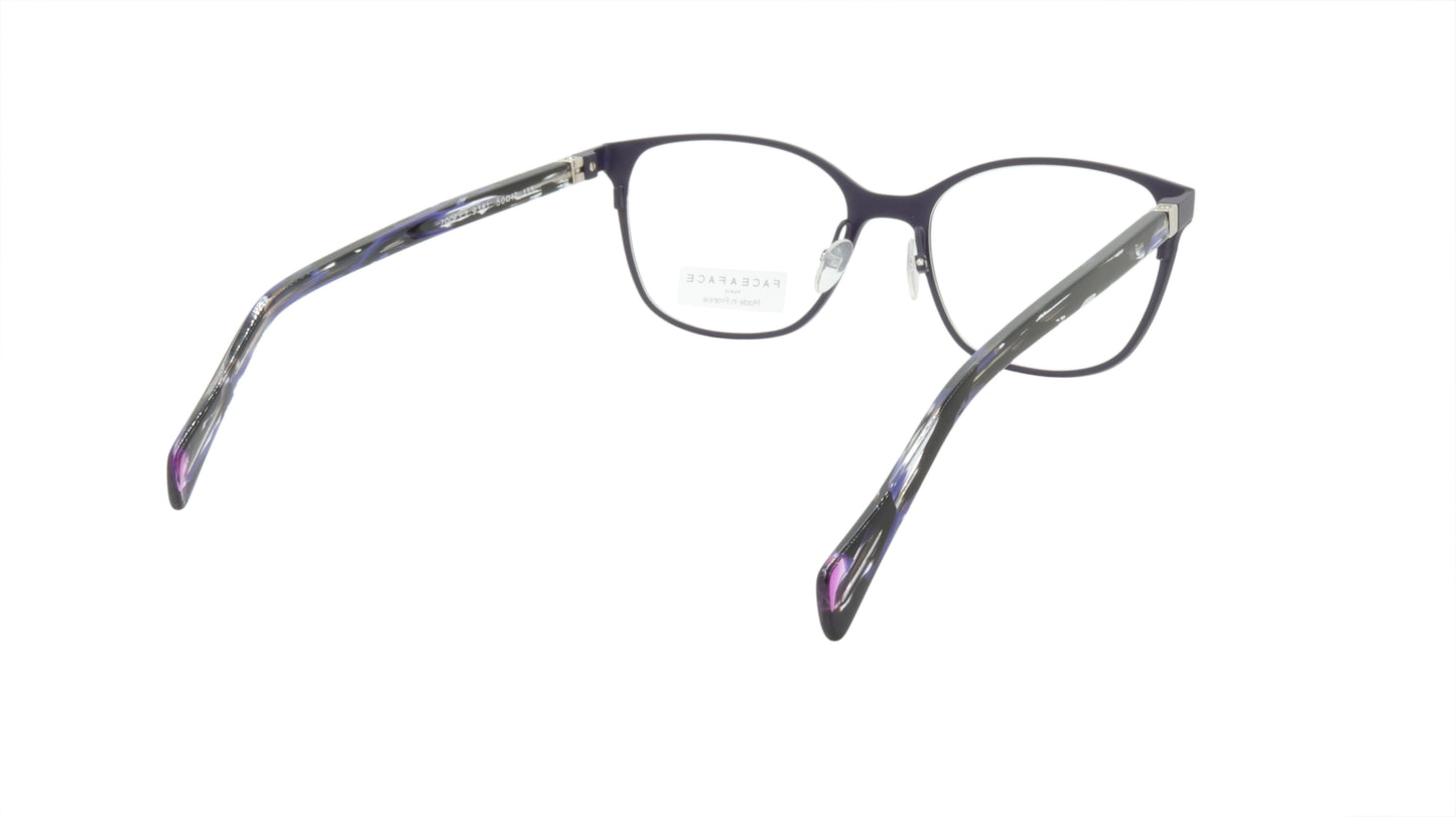 Face A Face Eyeglasses Frame ZOOEY 2 Col. 9381 Acetate Metal Dark Matte Violet