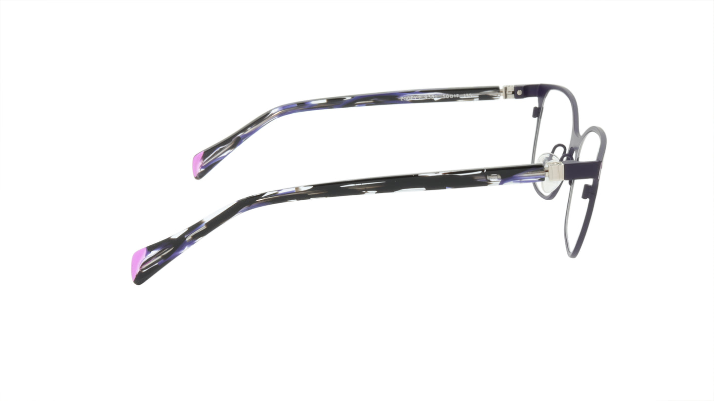 Face A Face Eyeglasses Frame ZOOEY 2 Col. 9381 Acetate Metal Dark Matte Violet