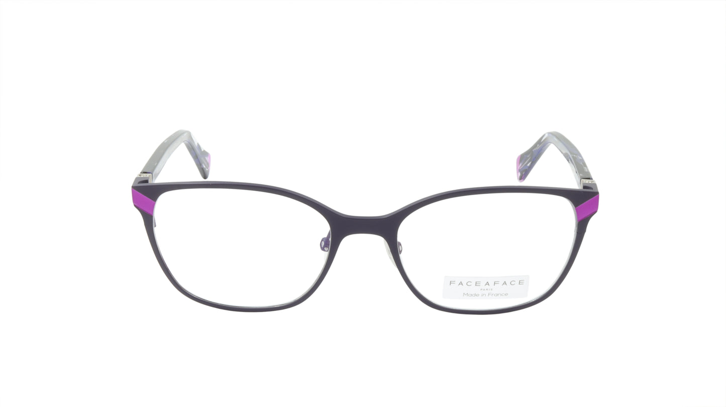 Face A Face Eyeglasses Frame ZOOEY 2 Col. 9381 Acetate Metal Dark Matte Violet