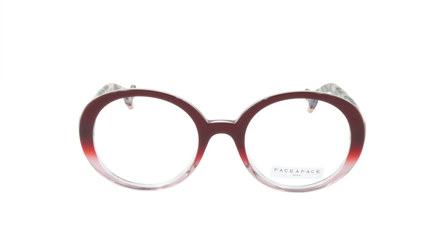 Face A Face Eyeglasses Frame BOCCA LOVA 3 Col. 449 Acetate Burgundy Crystal Camo