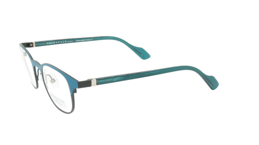 Face A Face Eyeglasses Frame HARRY 2 Col. 9446 Acetate Metal Duck Blue Dark Gree