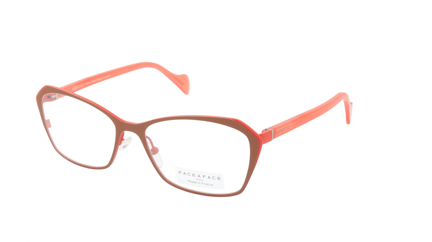 Face A Face Eyeglasses Frame KEIRA 2 Col. 9238 Acetate Metal Matte Terracotta