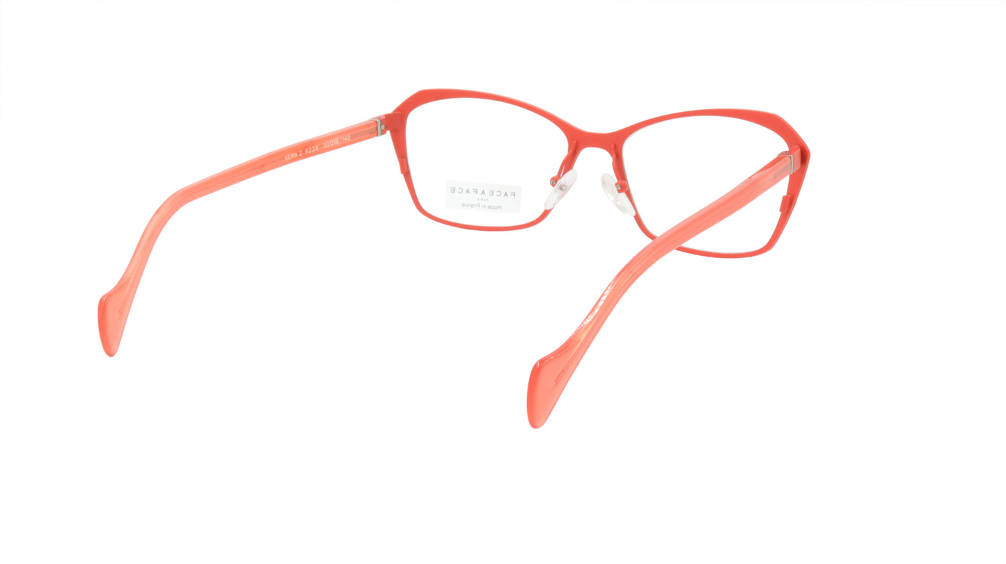Face A Face Eyeglasses Frame KEIRA 2 Col. 9238 Acetate Metal Matte Terracotta