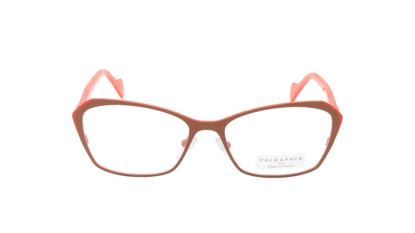 Face A Face Eyeglasses Frame KEIRA 2 Col. 9238 Acetate Metal Matte Terracotta
