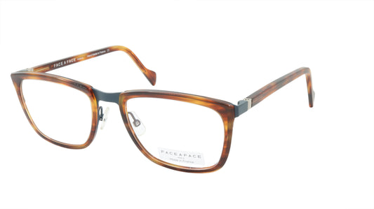 Face A Face Eyeglasses Frame VIGGO 2 Col. 9470 Acetate Metal Blue Grey Brown Hor