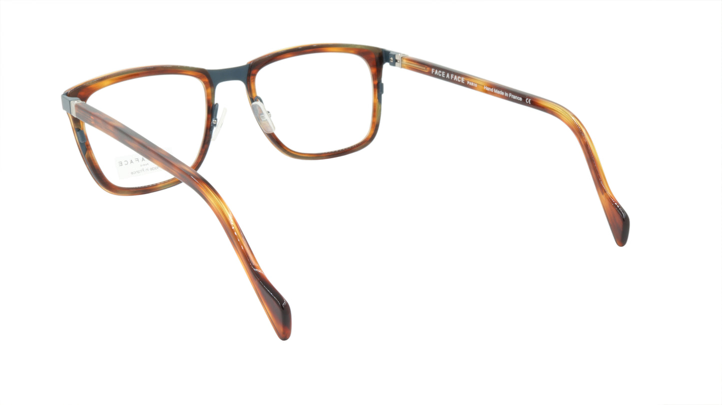 Face A Face Eyeglasses Frame VIGGO 2 Col. 9470 Acetate Metal Blue Grey Brown Hor