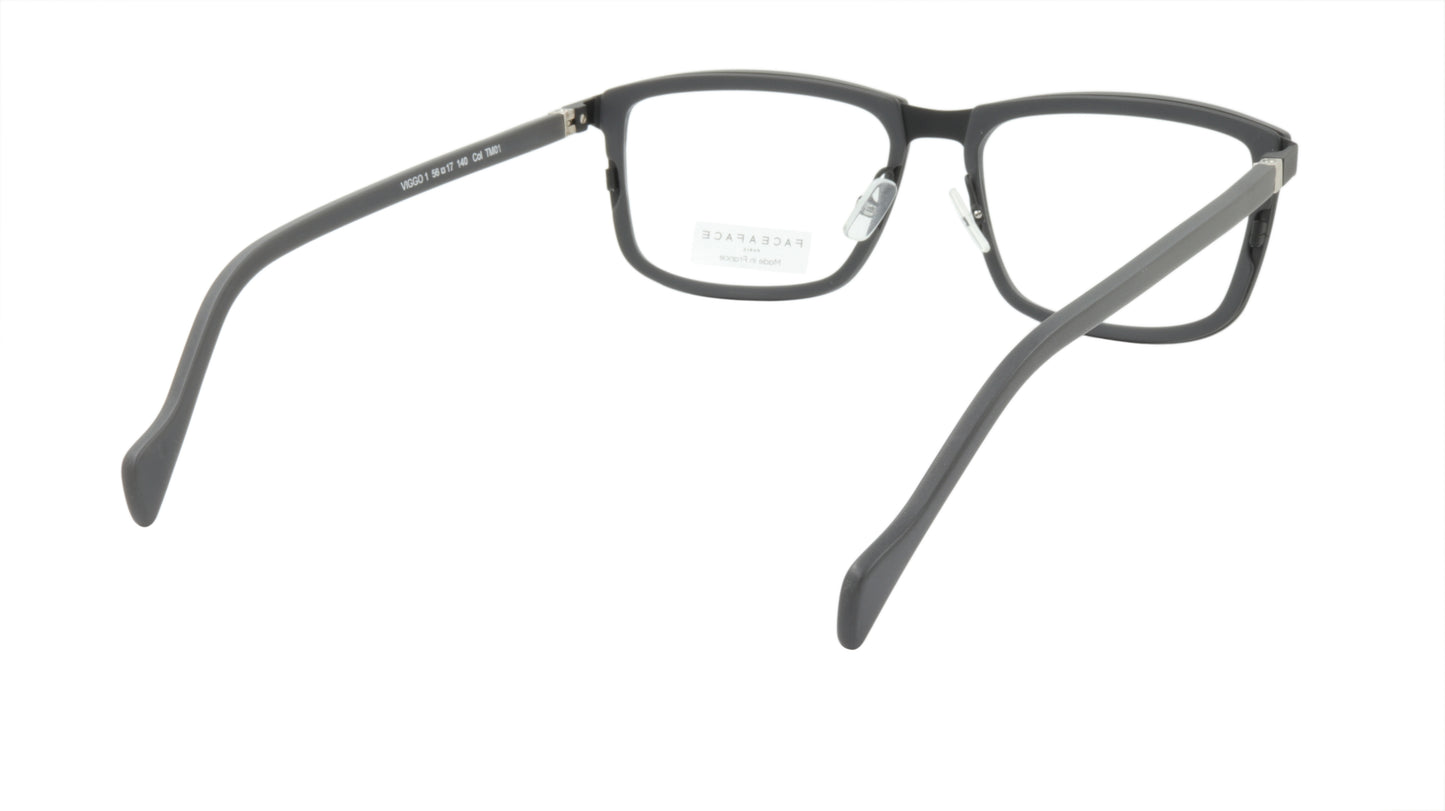 Face A Face Eyeglasses Frame VIGGO 1 Col. TM01 Acetate Metal Matte Black Matte