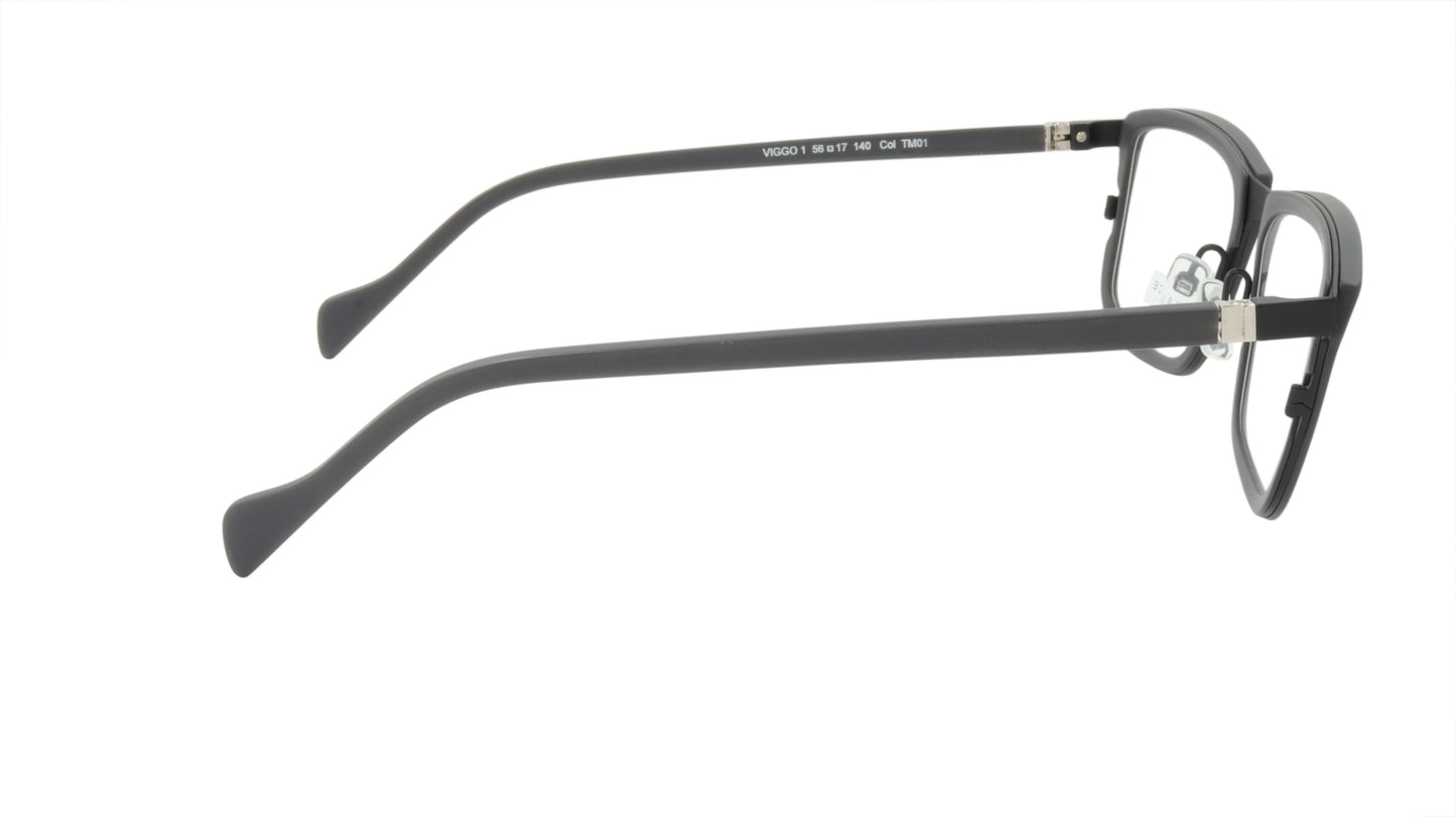 Face A Face Eyeglasses Frame VIGGO 1 Col. TM01 Acetate Metal Matte Black Matte