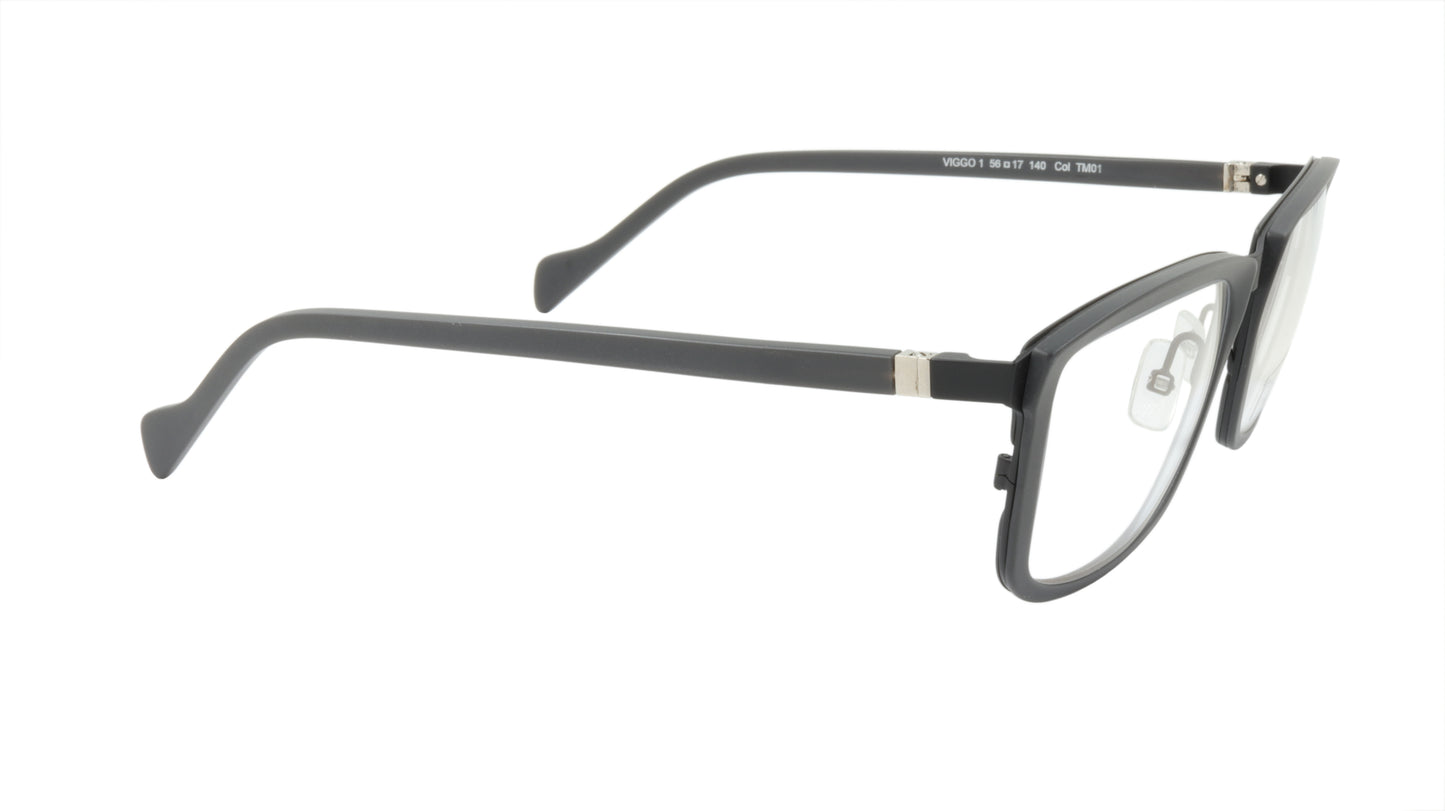 Face A Face Eyeglasses Frame VIGGO 1 Col. TM01 Acetate Metal Matte Black Matte