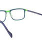 Face A Face Eyeglasses Frame VIGGO 1 Col. 9274 Acetate Metal Fluo Green Ink Blue