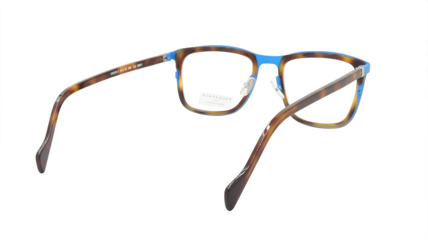 Face A Face Eyeglasses Frame VIGGO 2 Col. UM31 Acetate Metal Ultra Matte Blue