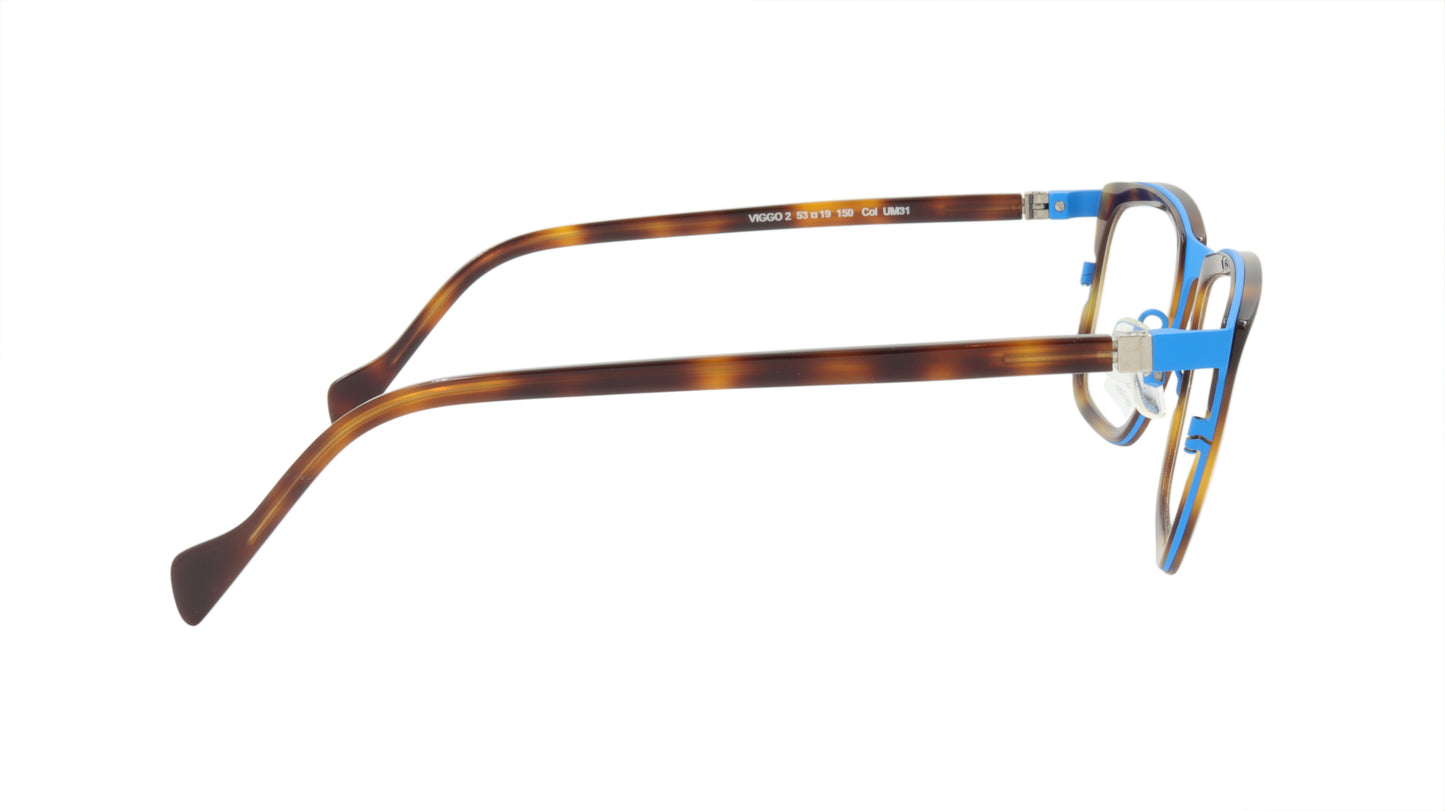 Face A Face Eyeglasses Frame VIGGO 2 Col. UM31 Acetate Metal Ultra Matte Blue