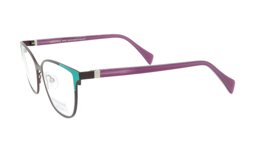 Face A Face Eyeglasses Frame SANDS 1 Col. 9122 Acetate Metal Matte Aubergine