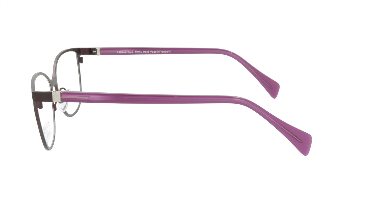 Face A Face Eyeglasses Frame SANDS 1 Col. 9122 Acetate Metal Matte Aubergine