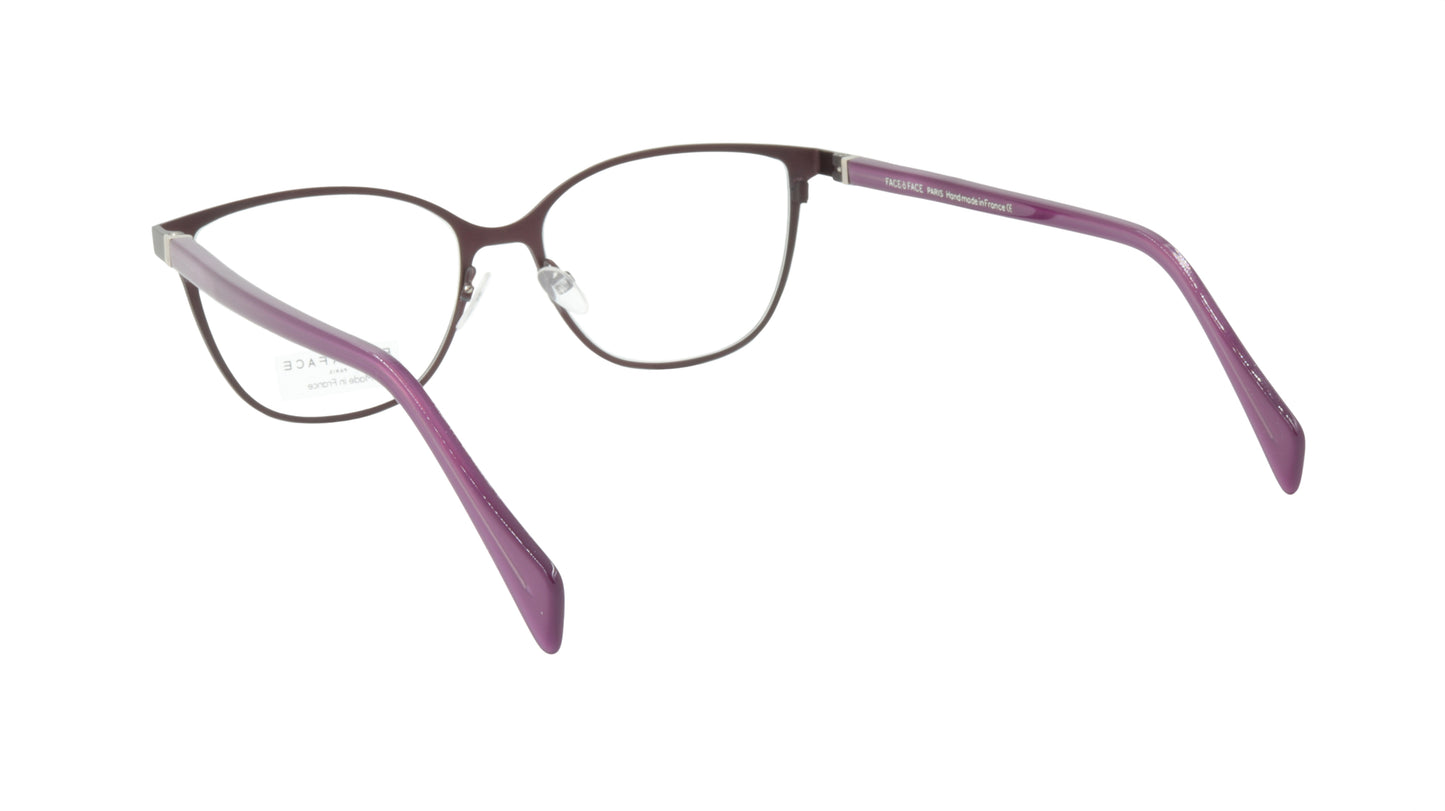 Face A Face Eyeglasses Frame SANDS 1 Col. 9122 Acetate Metal Matte Aubergine
