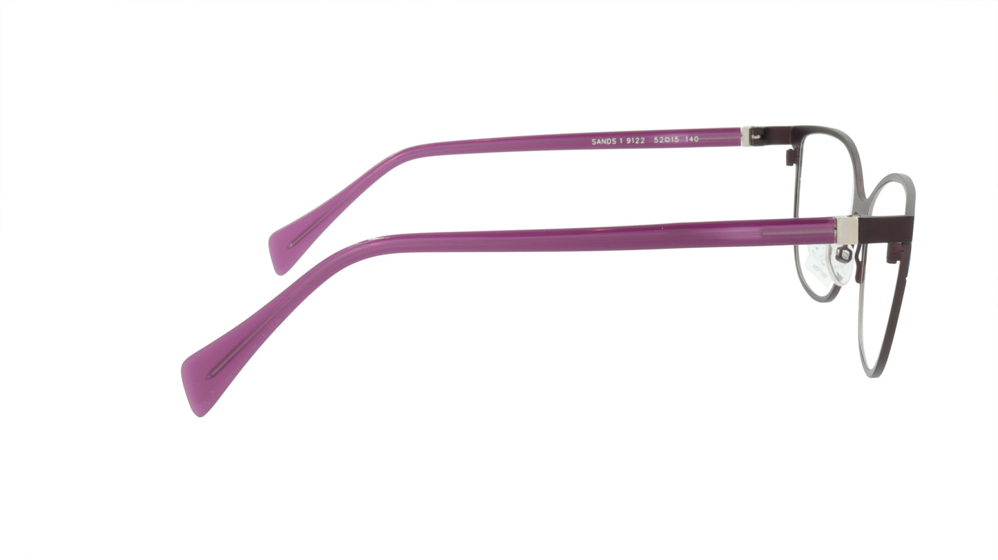 Face A Face Eyeglasses Frame SANDS 1 Col. 9122 Acetate Metal Matte Aubergine