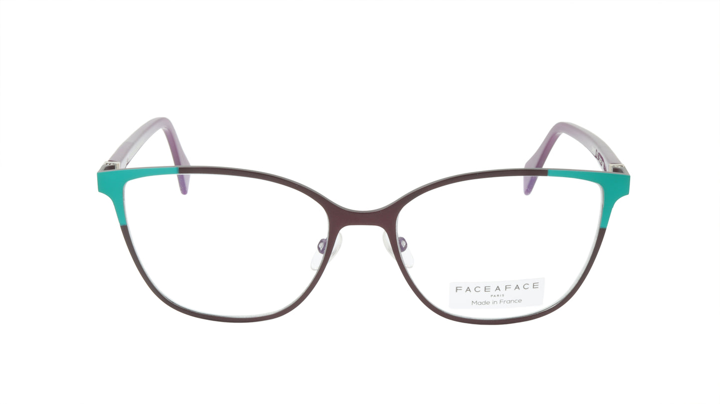 Face A Face Eyeglasses Frame SANDS 1 Col. 9122 Acetate Metal Matte Aubergine