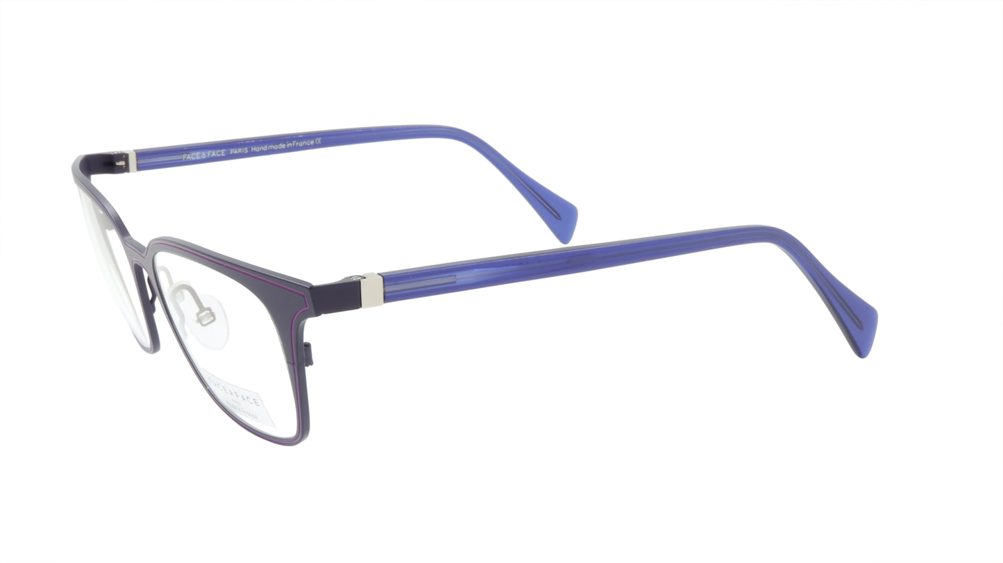 Face A Face Eyeglasses Frame VICKY 3 Col. 9381 Acetate Metal Dark Violet Light