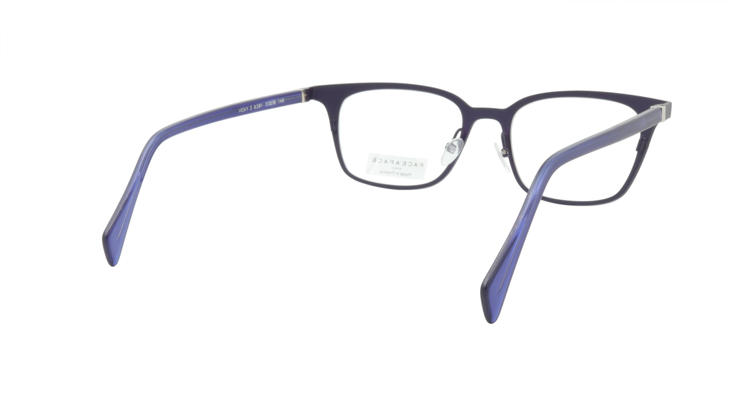 Face A Face Eyeglasses Frame VICKY 3 Col. 9381 Acetate Metal Dark Violet Light