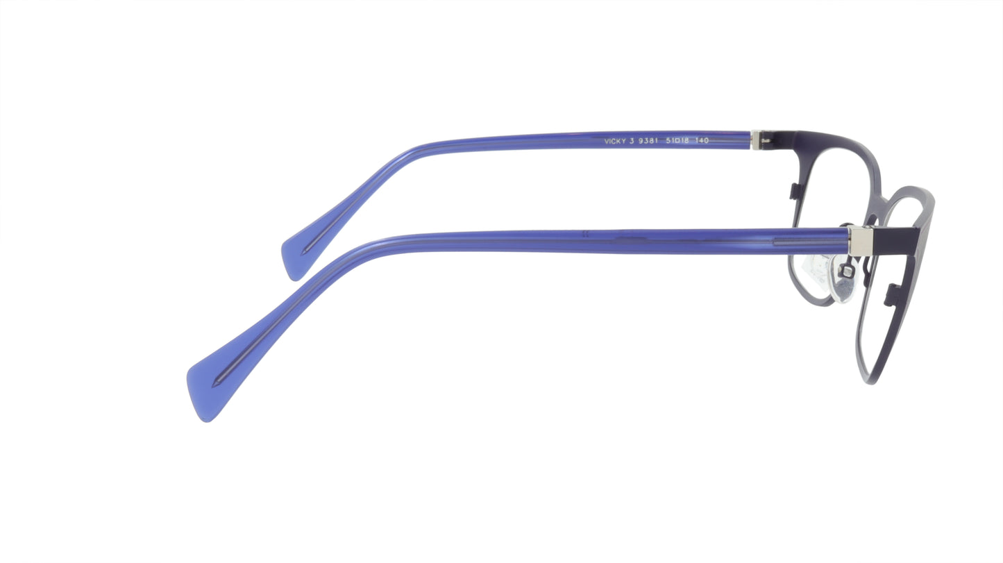 Face A Face Eyeglasses Frame VICKY 3 Col. 9381 Acetate Metal Dark Violet Light