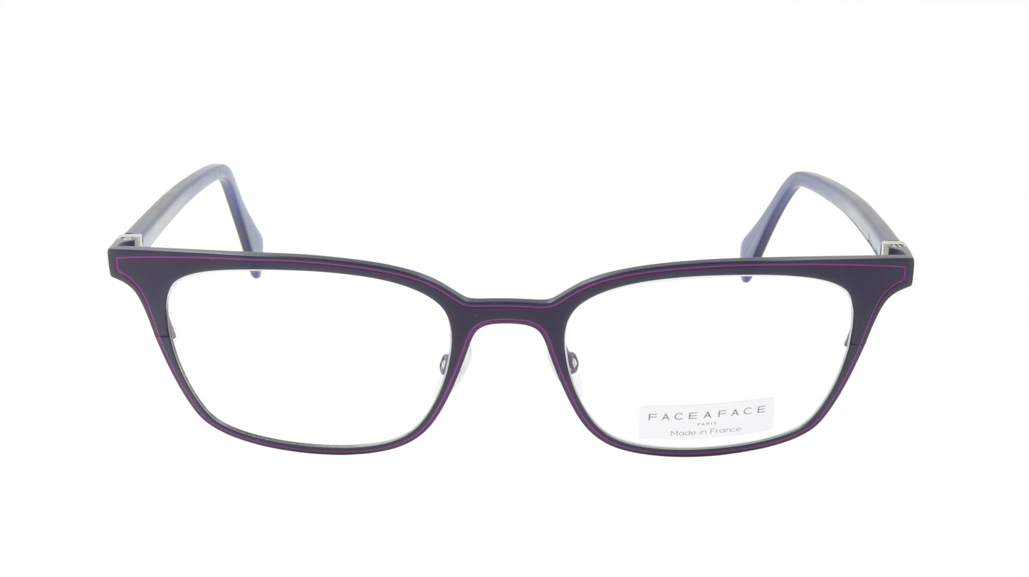 Face A Face Eyeglasses Frame VICKY 3 Col. 9381 Acetate Metal Dark Violet Light