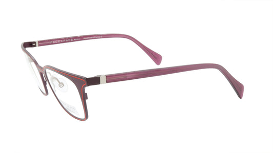 Face A Face Eyeglasses Frame VICKY 3 Col. 9356 Acetate Metal Matte Velvet Auberg