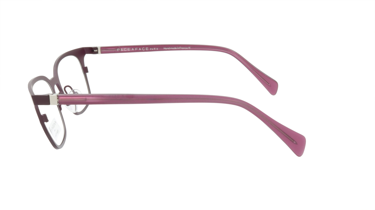 Face A Face Eyeglasses Frame VICKY 3 Col. 9356 Acetate Metal Matte Velvet Auberg