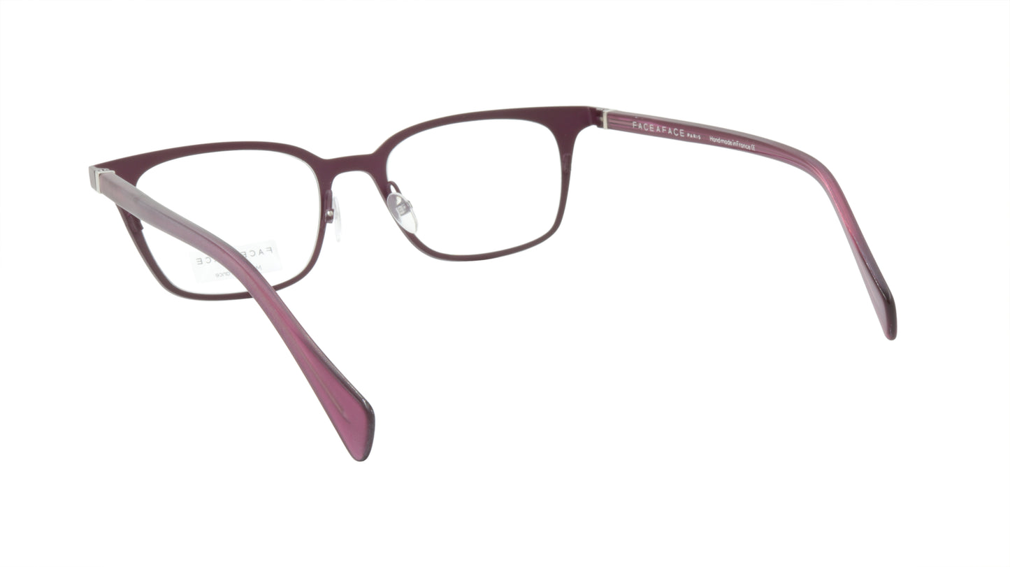 Face A Face Eyeglasses Frame VICKY 3 Col. 9356 Acetate Metal Matte Velvet Auberg