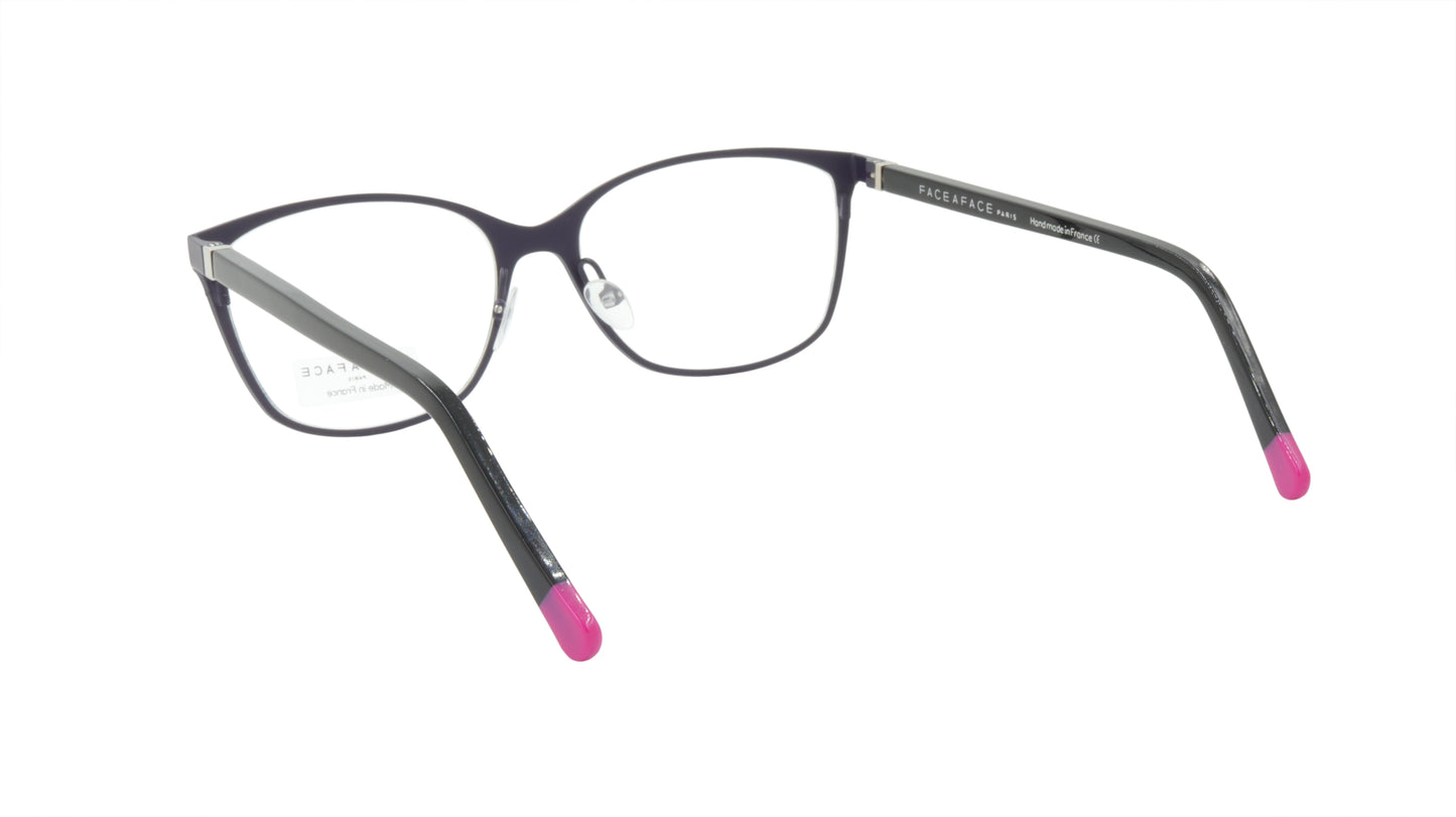 Face A Face Eyeglasses Frame MICCA 3 Col. 9381 Acetate Metal Dark Violet Light