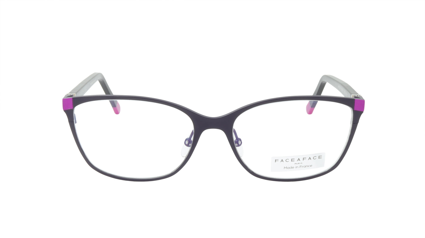 Face A Face Eyeglasses Frame MICCA 3 Col. 9381 Acetate Metal Dark Violet Light