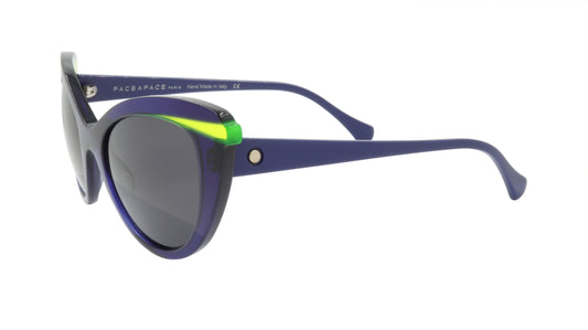 Face A Face Sunglasses Frame SHINE 2 Col. 008 Acetate Ink Blue Flourescent Yello
