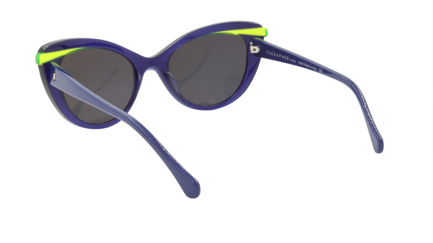 Face A Face Sunglasses Frame SHINE 2 Col. 008 Acetate Ink Blue Flourescent Yello
