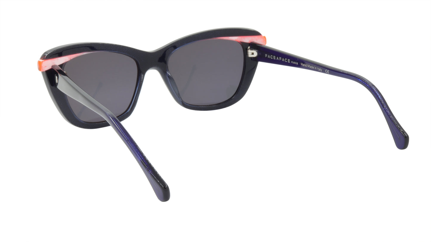 Face A Face Sunglasses Frame SHINE 1 Col. AT18 Acetate Fabric Jean Crystal Orang