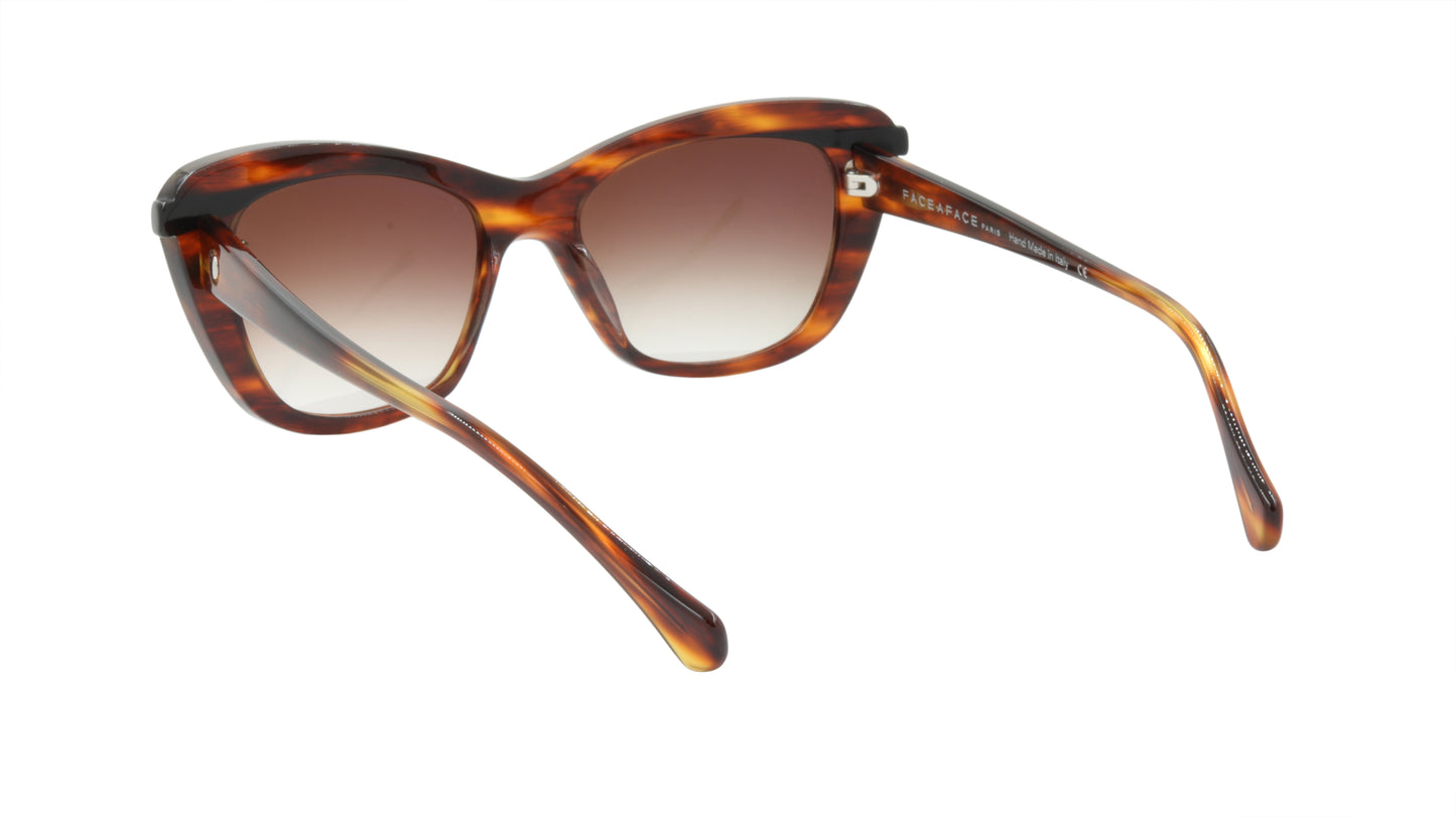 Face A Face Sunglasses Frame SHINE 1 Col. 167 Acetate Brown Horn Black