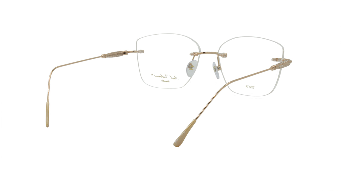 Paul Vosheront Soft Rectangle Gold Metal Optical Eyeframe