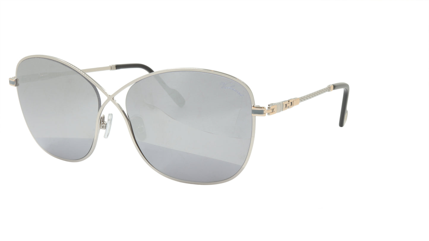 Paul Vosheront Sunglasses Gold Plated Metal Acetate Mirror Italy PV394S C2
